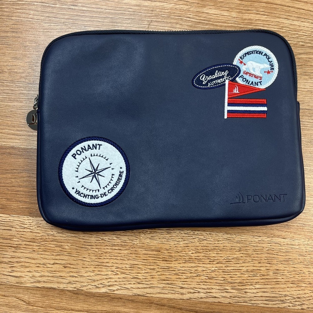 Ponant Yachting Cruise Zip Bag Navy Blue NEW